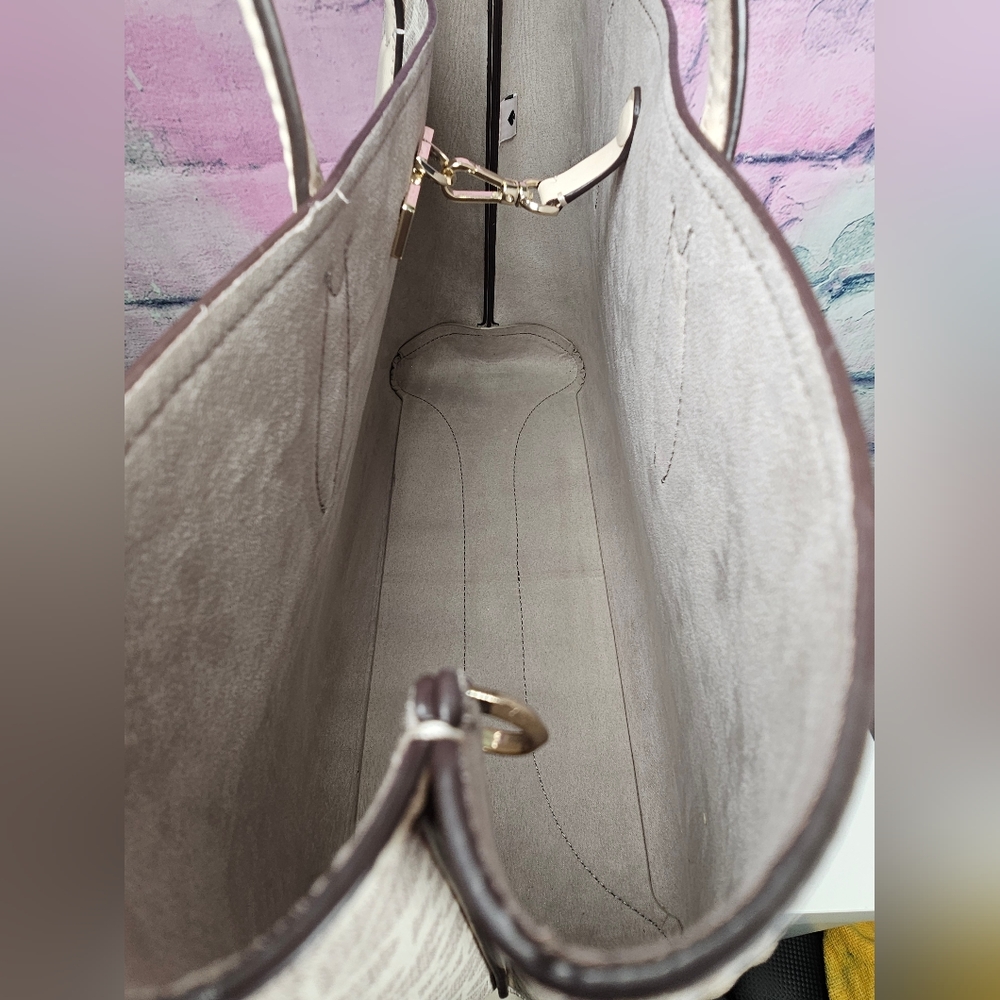 NWOT Kate Spade Flower Coated Canvas Zeezee Large Work Tote - Picture 5 of 9